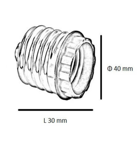 Stikadapter E40-E27