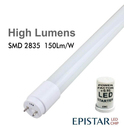 13 LED  MAX Tube Glass  300º   90cm - 150Lm/W
