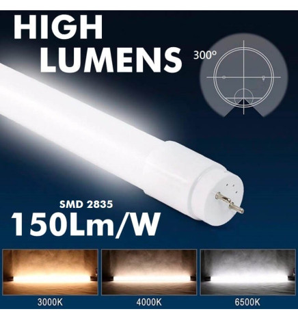 13 LED  MAX Tube Glass  300º   90cm - 150Lm/W