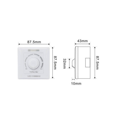 LED-dimmer Triac 200W + IR-fjärrkontroll