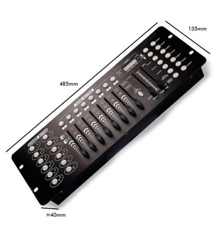 Quizás quisiste decir: Mesa Controladora para Iluminación DMX 512Control Panel for Lighting DMX512 -192 channels