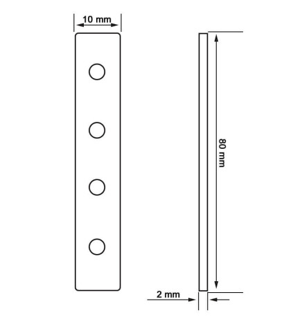 Union de refuerzo  para Perfil aluminio en -  I