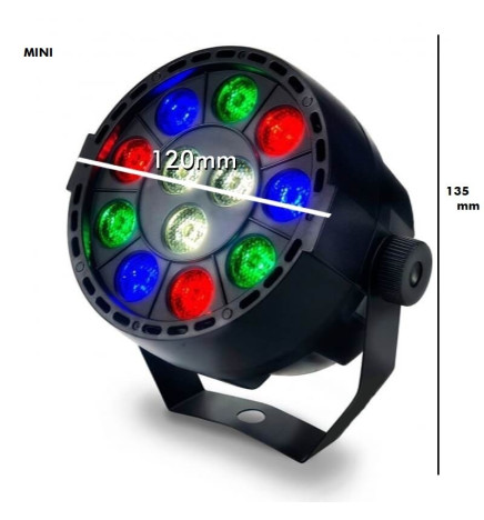 Projecteur  Mini PAR LED 36W MONTANA  RGB + Blanc - DMX