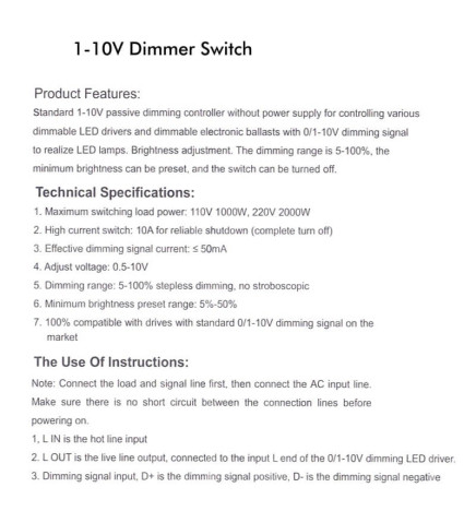 LED Universal dæmper 1-10V