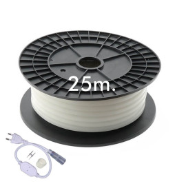 25m ROUND Neon LED Flexible 220V 16mm  - 9,6W/m - 3000K-4000K-6000K