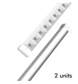 28W Turner Linear Bar  LED - HALLE DYNAMICS - UGR19 - for Technical Ceilings - Pack 2 units