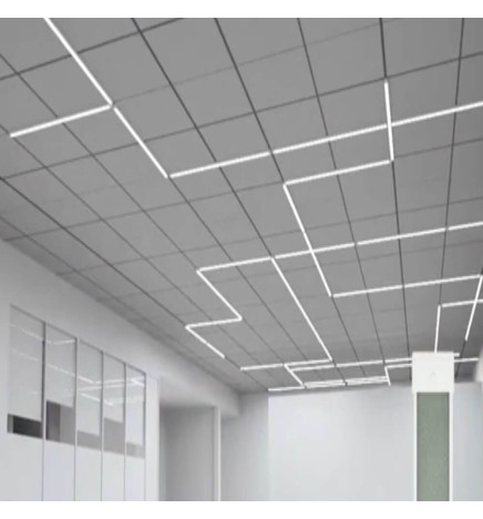 Barra LED lineare da 28 W - HALLE DYNAMICS -  UGR19 - per soffitti tecnici - Confezione da 2 unità