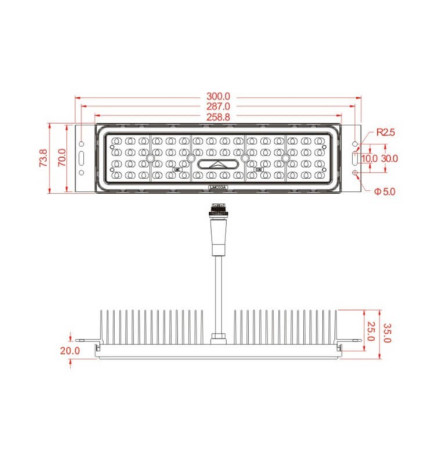 150W LED  Floodlight MAGNUM AIR  180Lm/W 136ºx78º