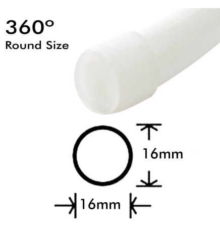 Neón LED CIRCULAR Flexivel 220V Bobina  25m 16mm  - 9,6W/m - Vermelho