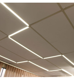 Barra LED lineare da 28 W - HALLE DYNAMICS -  UGR19 - per soffitti tecnici - Confezione da 2 unità