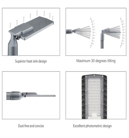 40W LED Streetlight 40W HALLEY BRIDGELUX Chip 140lm/W