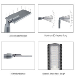 100W LED Streetlight  HALLEY BRIDGELUX Chip 140lm/W