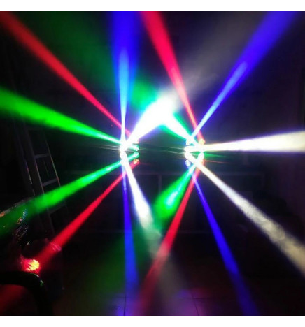 Testa mobile LED 30w BOSTON Bianco + 7 colori - 7 gobo fissi - DMX