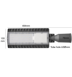 LED gadebelysning 60W HALLEY BRIDGELUX Chip 140lm / W