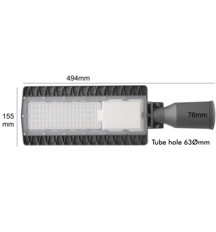 LED gadebelysning 60W HALLEY BRIDGELUX Chip 140lm / W