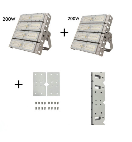LED-strålkastare 400W DOB MAGNUM OSRAM Chip SMD3030-3D 180Lm / W 60º