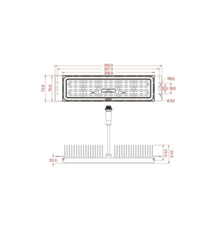 Module  LED 50W MAGNUM  OSRAM Chip 180Lm/W  60º