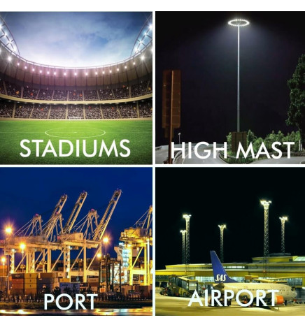 100W LED  Floodlight MAGNUM AIR  186Lm/W  136ºx78º