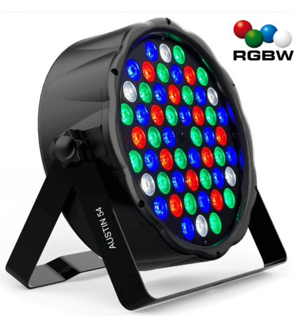 Proiettore LED PAR 54W AUSTIN RGBW DMX