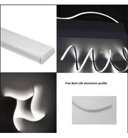Fleksibel LED aluminiumsprofil U - 2M