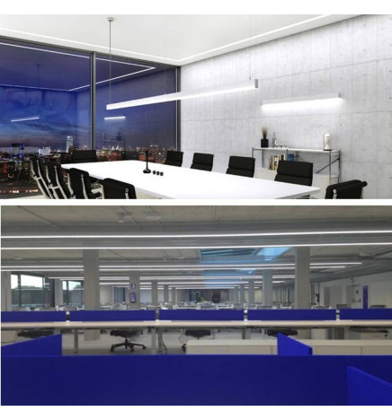 Aluminum Profile Linear INFINITY PRO - DOUBLE LIGHT -2 Meters