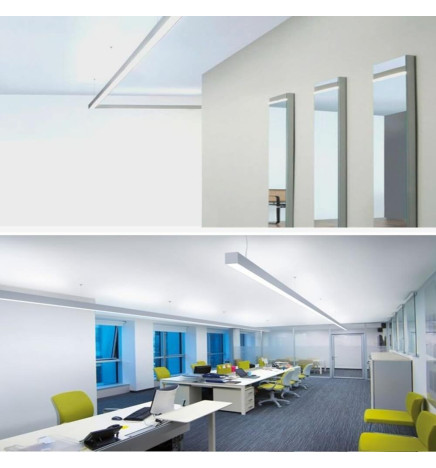 Aluminum Profile Linear INFINITY PRO - DOUBLE LIGHT -2 Meters