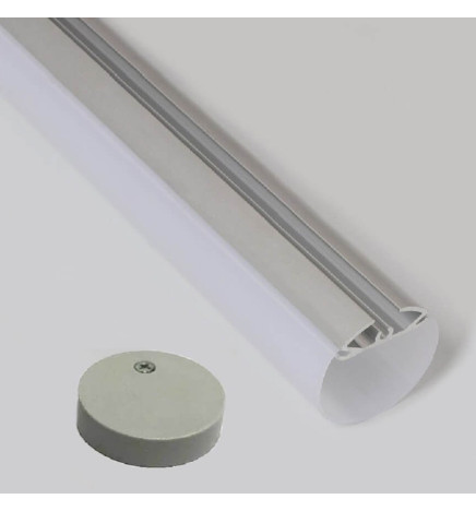 Perfil de Aluminio Modelo TUBE - 2 Metros