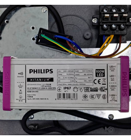 LED-gatubelysning 10W - 100W ETNA Philips Driver Programmerbar SMD5050 240Lm / W