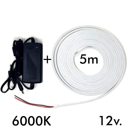 LED Stripe Neon LED 6mm 12V + Stromversorgung
