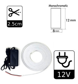 LED Stripe Neon LED 6mm 12V + Stromversorgung