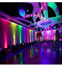 Foco Projector Mini PAR LED 36W MONTANA  RGB + Branco - DMX