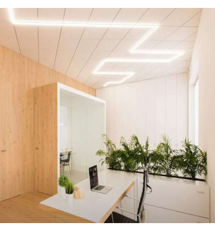 Barre linéaire à LED 28W -HALLE DYNAMICS - UGR19  pour plafonds techniques - Pack 2 unités
