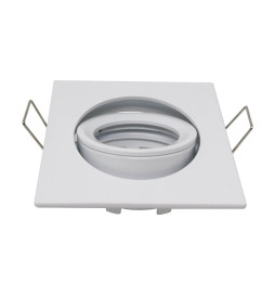 Frame square adjustable for LED MR16  GU10 - Aluminium