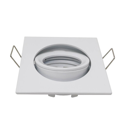 Frame square adjustable for LED MR16  GU10 - Aluminium