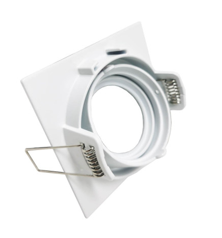 Frame square adjustable for LED MR16  GU10 - Aluminium