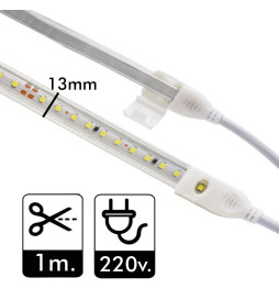 LED Strip 10W Dimmable 220V AC SMD 2835 120 LED/m Warm White IP65 - 10mm