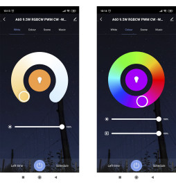 10W SMART Wifi RGB + CCT LED-pære - A60 kan dimmes - E27