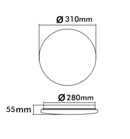 Plafón LED 18W SMART RGB+CCT - Regulable