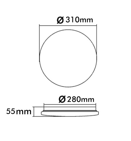 Plafón LED 18W SMART RGB+CCT - Regulable