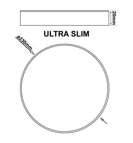 24W overflate LED taklampe OSRAM Chip - DRAMMEN - Sølv