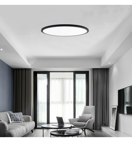 40W LED-taklampe for overflate DIMBAR - OSLO - svart - VALGbar FARGE - CCT
