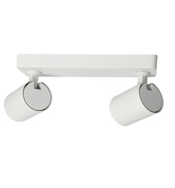 Hvit taklampe for 2x GU10