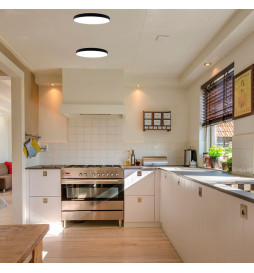 24W LED-loftlampe til overflade OSRAM Chip - NARVIK - sort