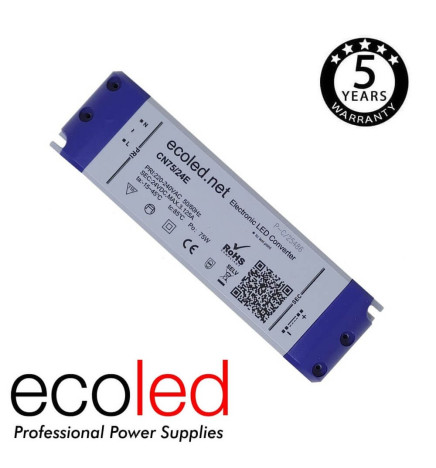 Power supply  PROFESSIONAL 24V 75W - ECOLED - IP20 - TÜV