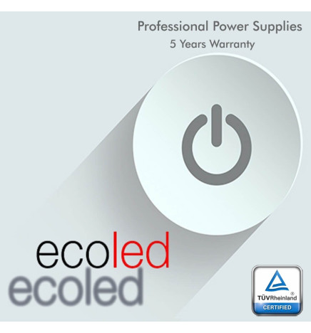 Power supply  PROFESSIONAL SLIM 24V 60W - ECOLED - IP20 - TÜV