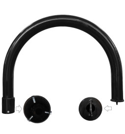 Støtte for LED gatelampe Reka -  stål - 67 cm