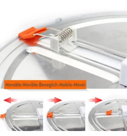 Placa Slim LED Circular Downlight 20W AJUSTABLE OSRAM Chip