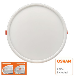 Placa Slim LED Circular Downlight 20W AJUSTABLE OSRAM Chip