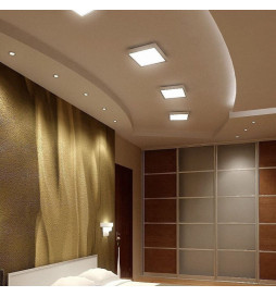 Square LED celling light surface 20W 120º - OSRAM Chip