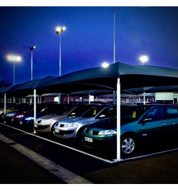 Supporto per 1, 2 o 3 faretti per colonna di illuminazione pubblica